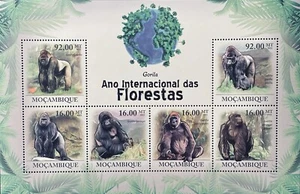 MOZAMBIQUE GORILLA STAMPS 2011 MNH INT YEAR OF FOREST PRIMATE MONKEY ANIMALS - Picture 1 of 1