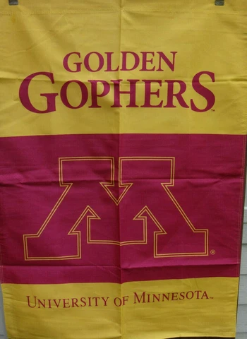 Minnesota Golden Gophers DOUBLE SIDED 28 X 40 BANNER ! FREE SHIPPING ! Cover