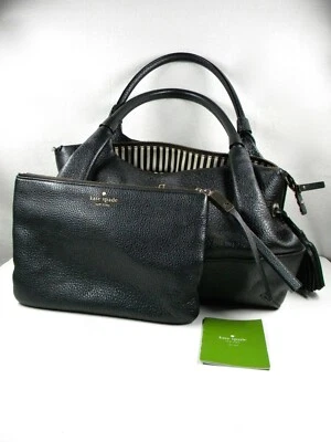 Kate Spade Southport Avenue Stevie Black # WKRU1732 with pouch H154 - Image 1 of 4