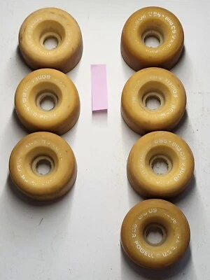 Lote de 7 ruedas de patín vintage Powell Bones V-IV 62mm 98A Foto 1 de 4