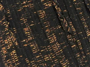 LOT OF 6 Ice NAMASTE GLITZ Yarn #81392 BLACK COPPER Sparkling Metallic Ribbon - Picture 1 of 4