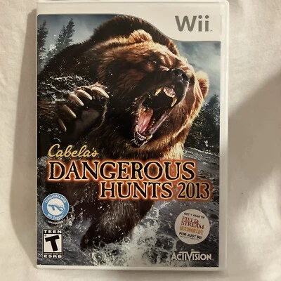 Cabela's Dangerous Hunts 2013 (Nintendo Wii, 2012) Complete and Tested - Image 1 of 3