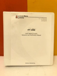 Control Micro Systems ITT Laser Marking System Operation & Maintenance Manual - Picture 1 of 3
