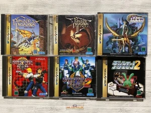 Sega Saturn Panzer Dragoon ⅠⅡ& Azel & Virtua Cop 1 2 & Dezaemon 2 set from Japan - Picture 1 of 16