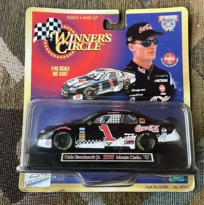 1998 Winners Circle Dale Earnhardt Jr. #1 Black Monte Carlo 1:43 Scale Die Cast - Image 1 of 4