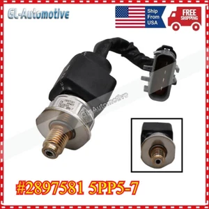 1X 2897581 For Cummins PX-9 MX-13 Volvo VNL ISX Engine Fuel Rail Pressure Sensor - Picture 1 of 7