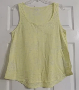 Women's Old Navy Pullover Shirt Tank Top Sleeveless Size L Yellow - Picture 1 of 4