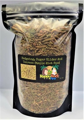 HAPPY ROCK PETS Hedgehog, Sugar Glider and Tenrec Staple Diet 2 oz.- 64oz.