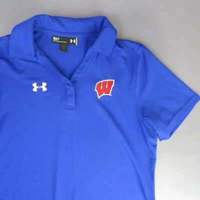 Wisconsin Badgers Under Armour Polo Shirt Women's Size S Athletic Golf Small - Image 1 of 4