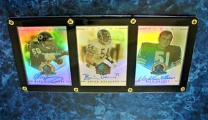 2013 Spectra Chicago Bears Hall of Fame BUTKUS SINGLETARY URLACHER #/50 AUTO SP - Picture 1 of 8