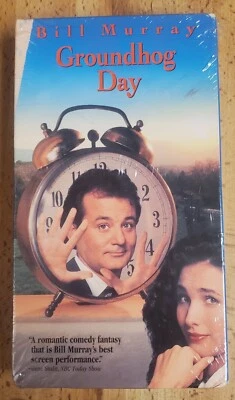 Groundhog Day (VHS, 1993) Bill Murray, Andie MacDowell - Sealed - Image 1 of 2