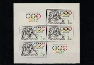Tjechoslowakije postfris 1984 MNH block 57 - IOC 90 Jaar - Picture 1 of 1