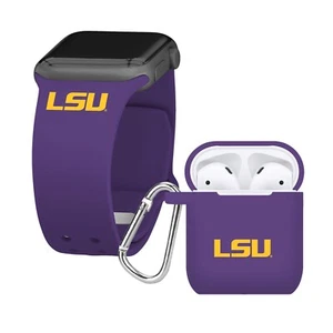 LSU Tigers Cinturino Apple Watch e AirPod Gen 1 e 2 Confezione Combo - Foto 1 di 9