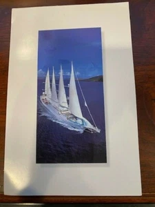 Windstar Cruise Lines Four Masted Sail Boat "Wind Star" - Picture 1 of 2