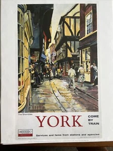 York, The Shambles -Railway Posters Exhibition 28x35cm Railway Posters Art Print - Picture 1 of 1
