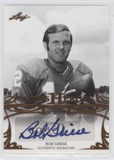 2013 Leaf Sports Heroes Bob Griese #BA-BG2 Auto HOF