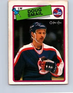 VINTAGE HOCKEY CARD O-PEE-CHEE 1988 WINNIPEG JETS DOUG SMAIL NO218 - Picture 1 of 2