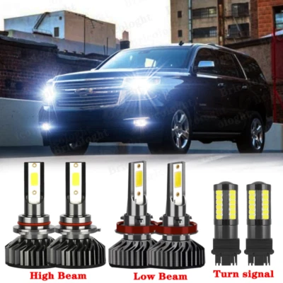 Kit combinado de faros LED haz alto-bajo + señal de giro para Chevrolet Tahoe 2007-2014 Foto 1 de 4