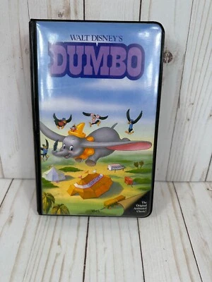 Dumbo VHS Walt Disney Classic Black Diamond Red Signature 1987-1988 Release 024 — 第 1/4 张图片