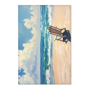 Beach Vibes Area Rug - Coastal Decor, Nautical Home, Summer Vibes, - Picture 1 of 10