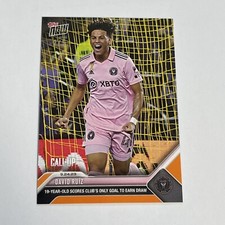 2023 Topps Now MLS 205 DAVID RUIZ I INTER MIAMI CF ROOKIE CALL UP RC ORANGE 2/5