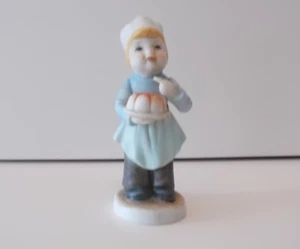 Baker Boy Porcelain Figurine Very Cute Licking Finger - Picture 1 of 6