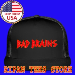 Bad Brains Black Trucker Hat Cap Adult Size - Picture 1 of 3