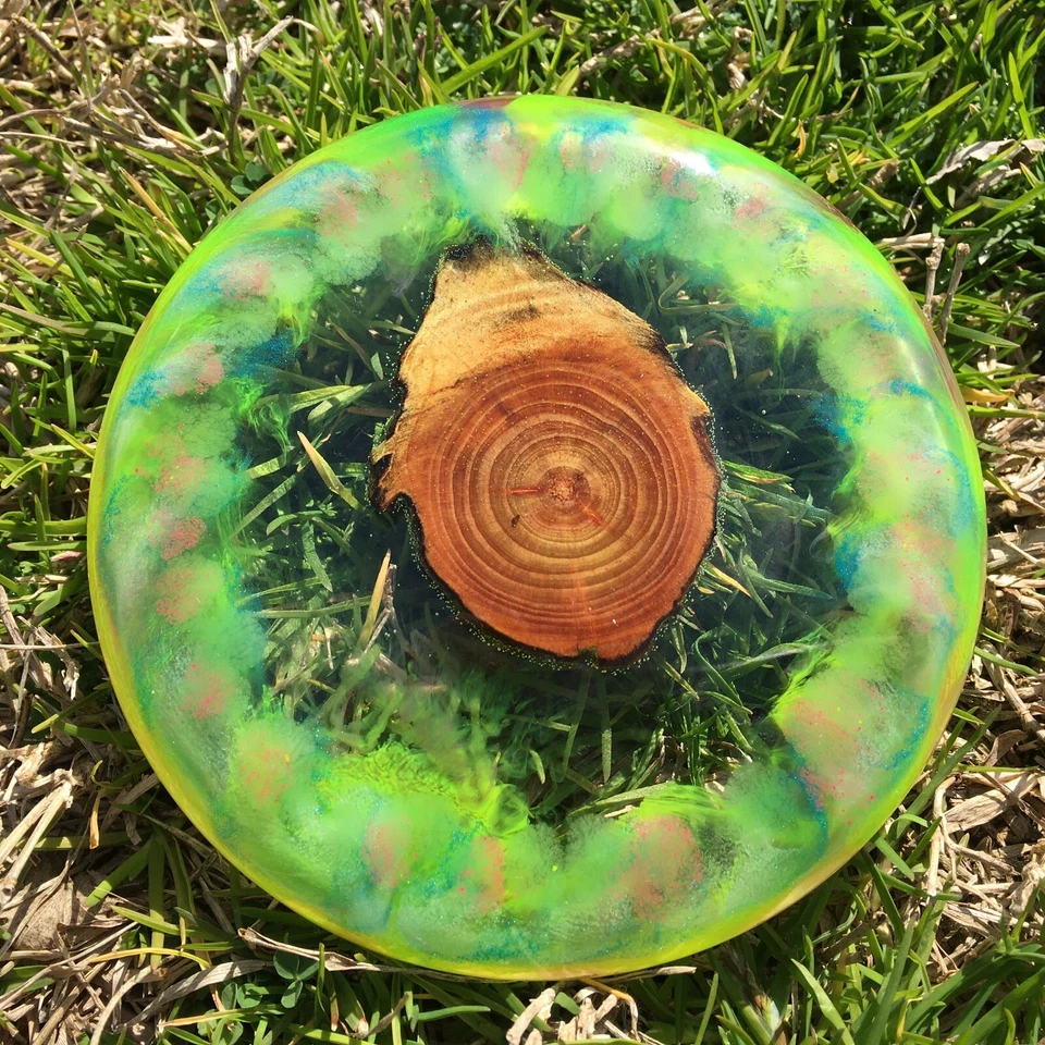 Disc Golf Mini Marker Epoxy Resin Beveled Edge Handmade Mini Vendors Lot Of 12 - Image 1 of 4