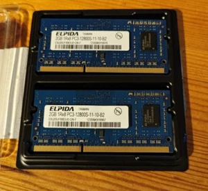 2 Stk. ELPIDA 2GB 1Rx8 PC3-12800S-11-10-B2aus Mac Mini Late 2012 - Bild 1 von 3