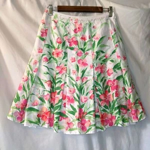Jones New York Cotton Full Floral Skirt, 8P - Picture 1 of 8