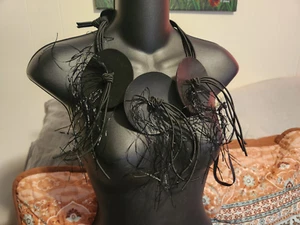 Fabulous Oversized Abstract Statement Necklace by Igor Dobranic Wearable Art! - Picture 1 of 11