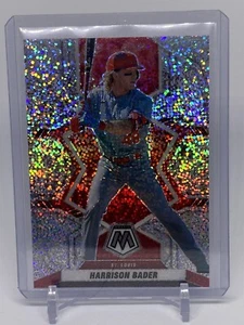 2022 Mosaic Harrison Bader WHITE SPARKLE Prizm Refractor SSP Cardinals (350) - Picture 1 of 4