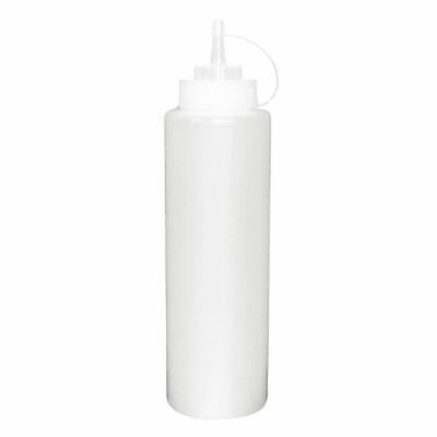 Vogue Squeeze Sauce Bottle In Clear Polyethylene - Screw Top & Wide Neck - 8oz • 6.91£