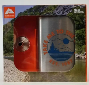 Frasco de acero inoxidable con embudo Ozark Trail 7,5 oz - Imagen 1 de 2