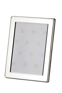 Versilberter Fotorahmen 10 x 15 cm mit abgerundeten Ecken, Gravurfähig  - Bild 1 von 1