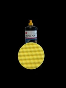 3M 80349 PASTA ABRASIVA EXTRA FINE 1 LITRO+ 50488 TAMPONE IN SPUGNA ONDULATA - Bild 1 von 2
