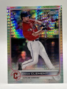 Ernie Clement 2022 Topps Chrome Prism Refractor RC #145 Blue Jays Guardians - Bild 1 von 2