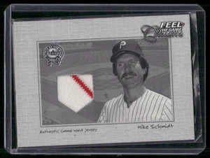 Maglia MIKE SCHMIDT 2001 Fleer Grandi del Gioco Senti il Gioco - Usata Reliquia - Foto 1 di 2