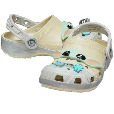 Zueco Crocs Niños Clásico Guerra de las Galaxias Grogu Mandalorian Jibbitz Incluido Talla J6 Nuevo con Etiquetas Foto 1 de 4