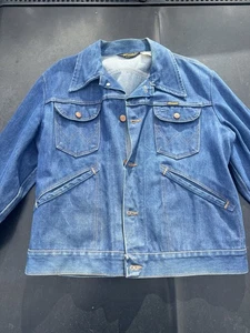 Vintage Wrangler Jeansjacke Sanforized USA 136MJ 70er 80er 42 Long Salvage - Bild 1 von 15