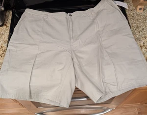 NEW Columbia® Lander™ Men's Big & Tall Flat-Front Shorts - Fossil Khaki 50x11 - Picture 1 of 6