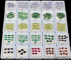 1026 Pcs Estate Genuine Semi Precious Loose Mix Cut Multi Gems 25 Lot Collection - Picture 1 of 14