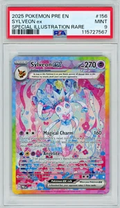 2025 Pokemon PRE Sylveon Ex 156/131 Special Illustration Rare PSA 9 B - Picture 1 of 2