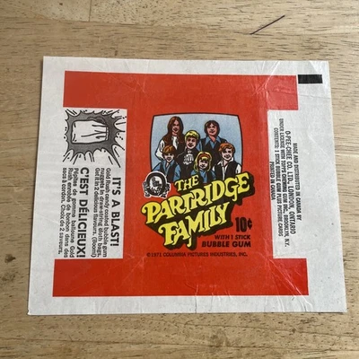 1971 PARTRIDGE FAMILY CARD WAX WRAPPER TOPP Rare Ad - Image 1 of 2