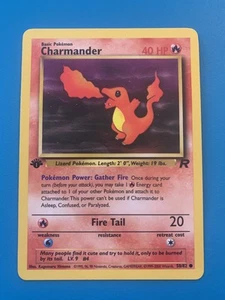 1st Edition Charmander 50/82 Team Rocket Set Rare Vintage Pokemon Card - NM - Picture 1 of 2