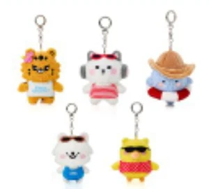 LE SSERAFIM PLUSH KEYRING FIM'S VACANCE WITH EARP EARP SPECIAL POP UP standing - Picture 1 of 11