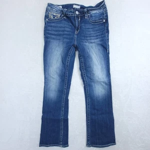 Pantalones de mezclilla Vigoss azules para mujer talla 10 Heritage Fit ajustados corte bota elástico rosa - Imagen 1 de 10