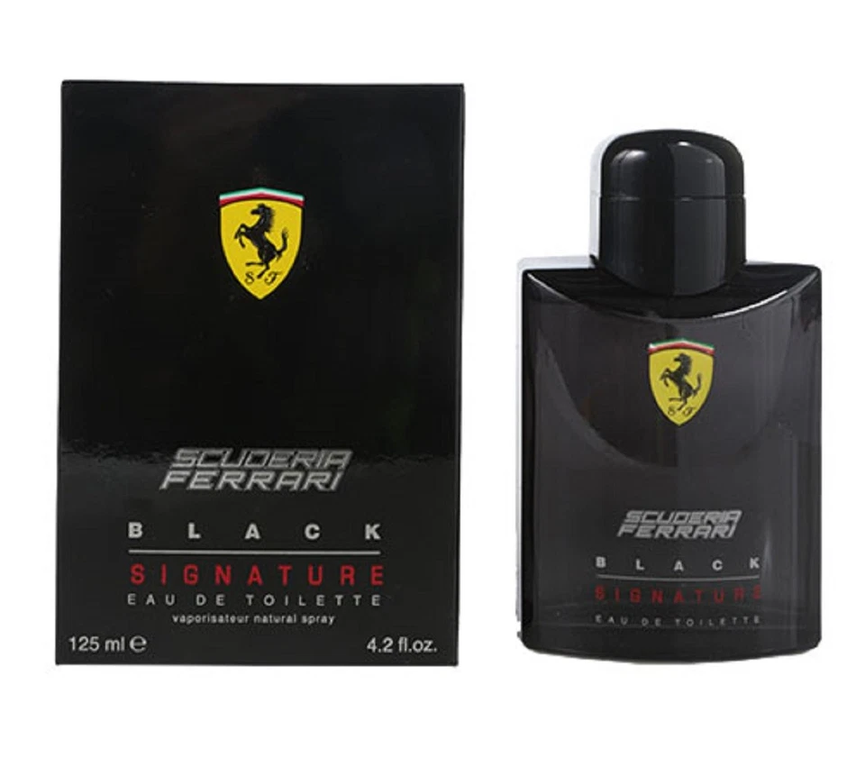 BLACK SIGNATURE * Scuderia Ferrari 4,2 oz / 125 ml EDT Hombres Colonia Spray Foto 1 de 1