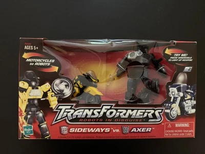 Transformers Robots in Disguise (RID) Sideways vs Axer - ¡Nuevo, sin abrir! Foto 1 de 3