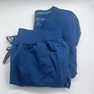 FABLETICS On-Call Scrub Jogger Pants and Top Set XXL 1X Short Teal A0 - Picture 1 of 9
